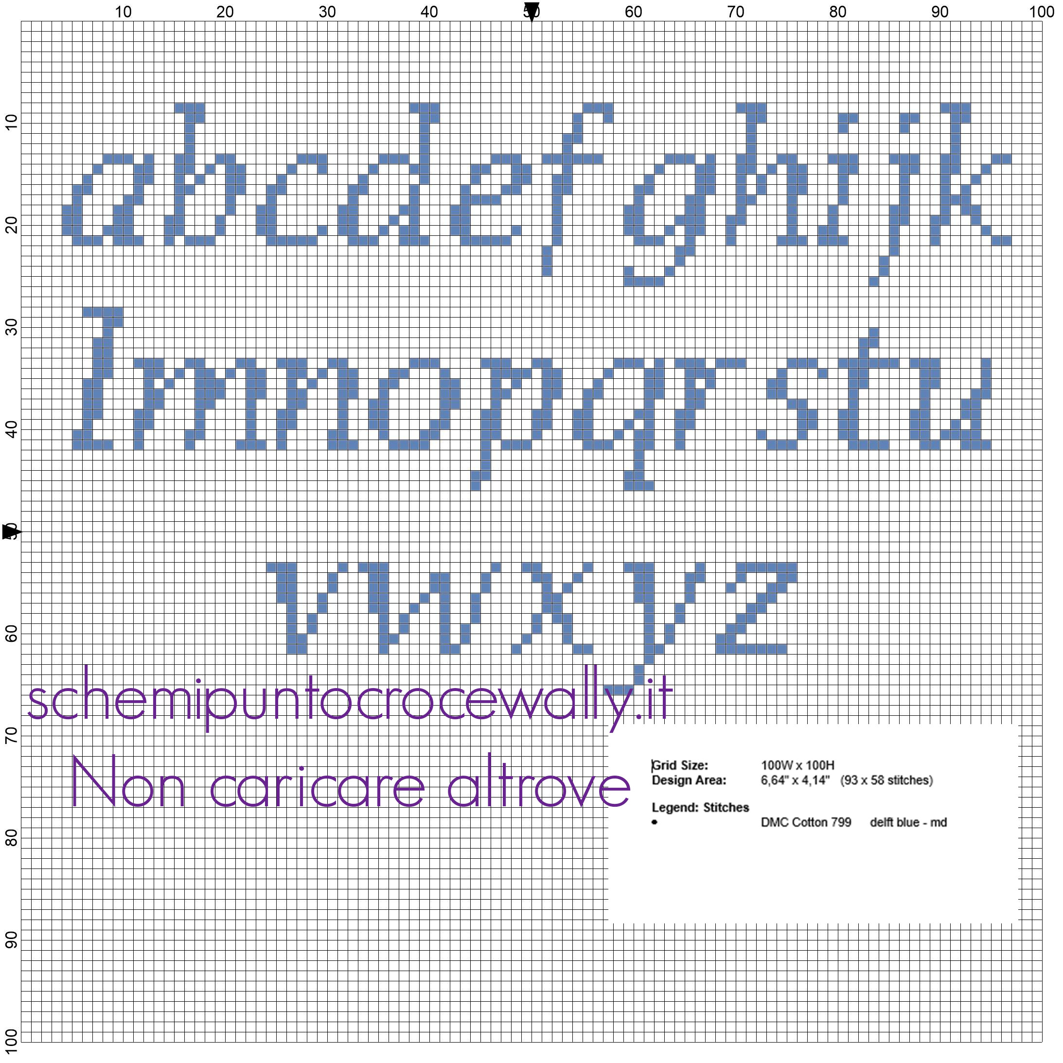 Alfabeto punto croce gratis lettere minuscole per nomi col Gatto Tom