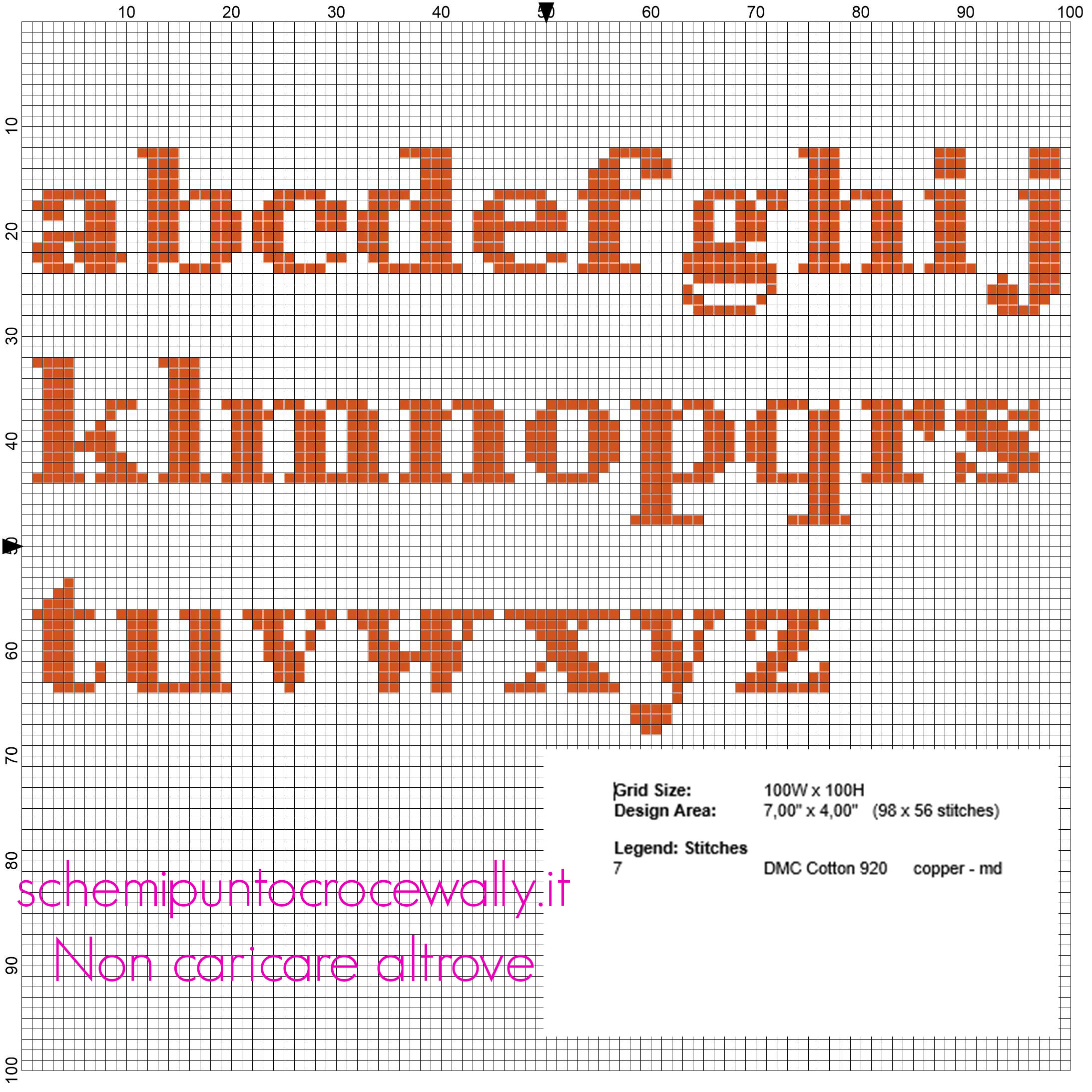 Alfabeto punto croce minuscolo color arancione per nomi con Charmander