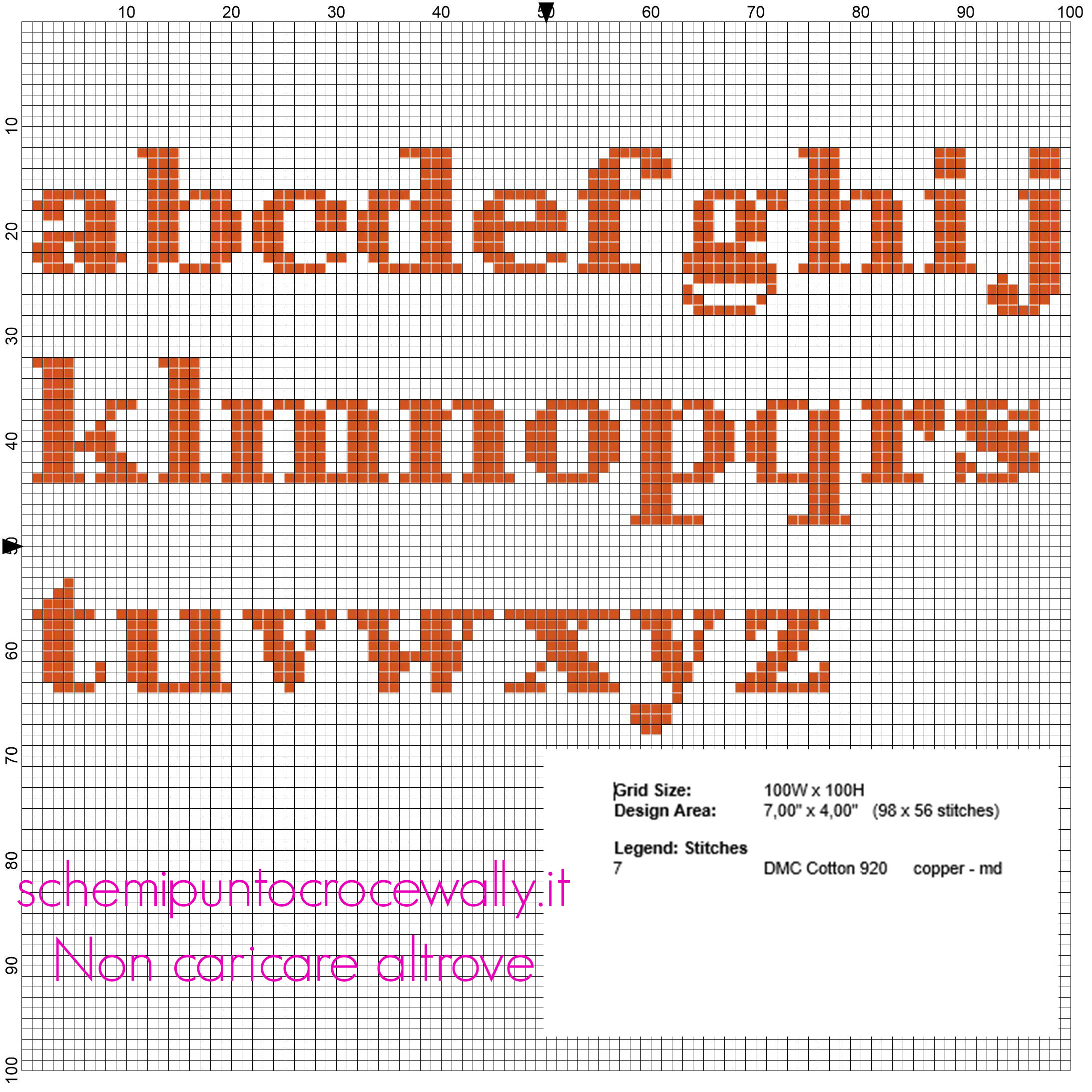 Alfabeto punto croce minuscolo color arancione per nomi con Charmander