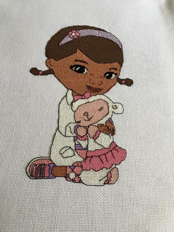 Disney Dottoressa Peluche foto lavoro punto croce autrice Fan su Facebook Justine Pascalides (3)