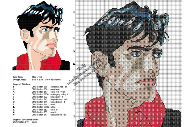 Dylan Dog schema punto croce gratis