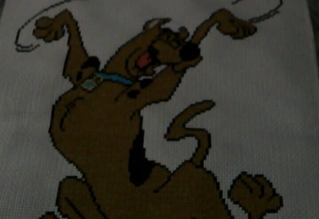 Foto lavoro punto croce Scooby Doo Fan su Facebook May Lacanilao