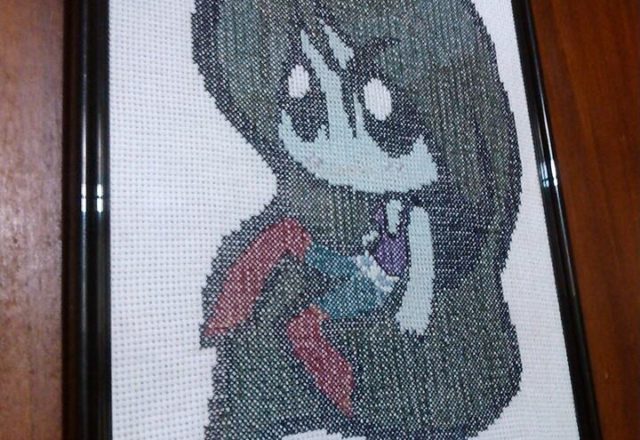 Marceline di Adventure Time foto lavoro punto croce autrice Fan su Facebook Lirpa Mhaldita