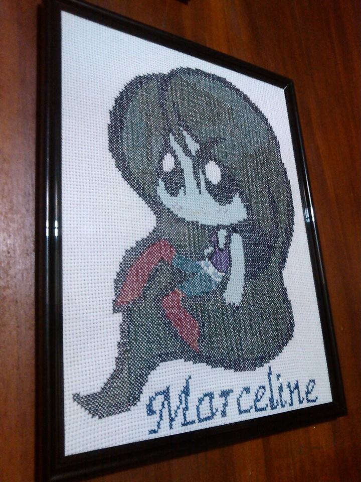 Marceline di Adventure Time foto lavoro punto croce autrice Fan su Facebook Lirpa Mhaldita