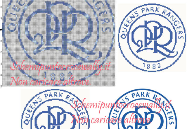 Queen Park Ranger logo associazione football inglese 100x100 2 colori