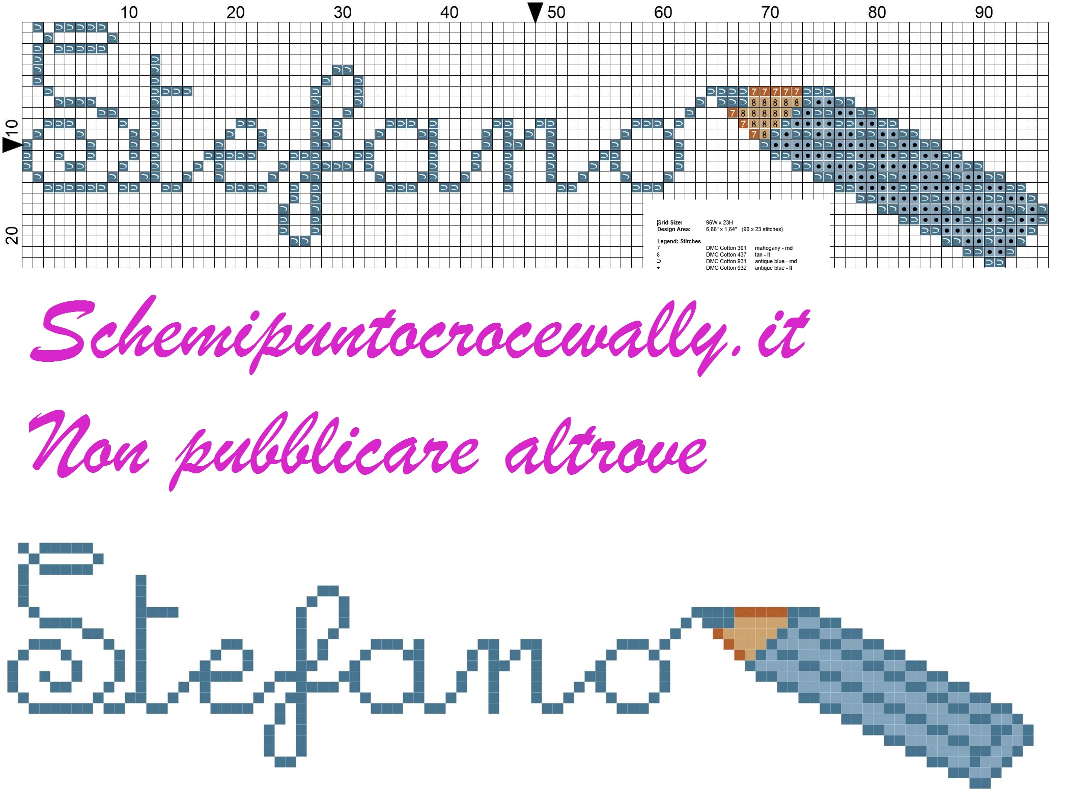 Stefano nome con matita schema punto 1