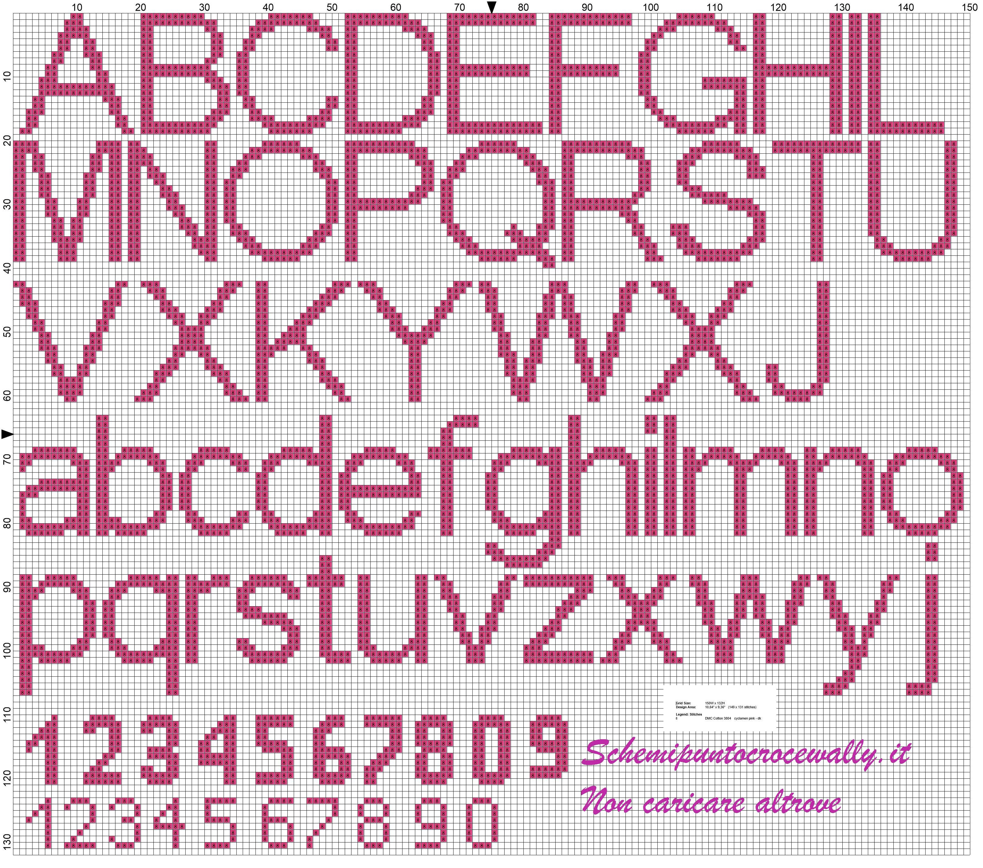 Titty quadretto nascita rosa schema punto croce gratis (2)