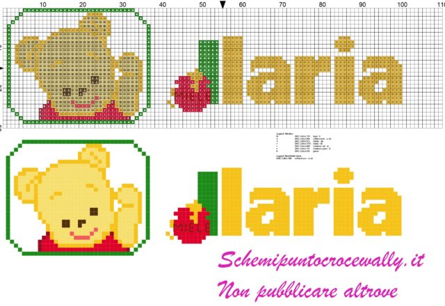 ilaria nome con baby winnie the pooh