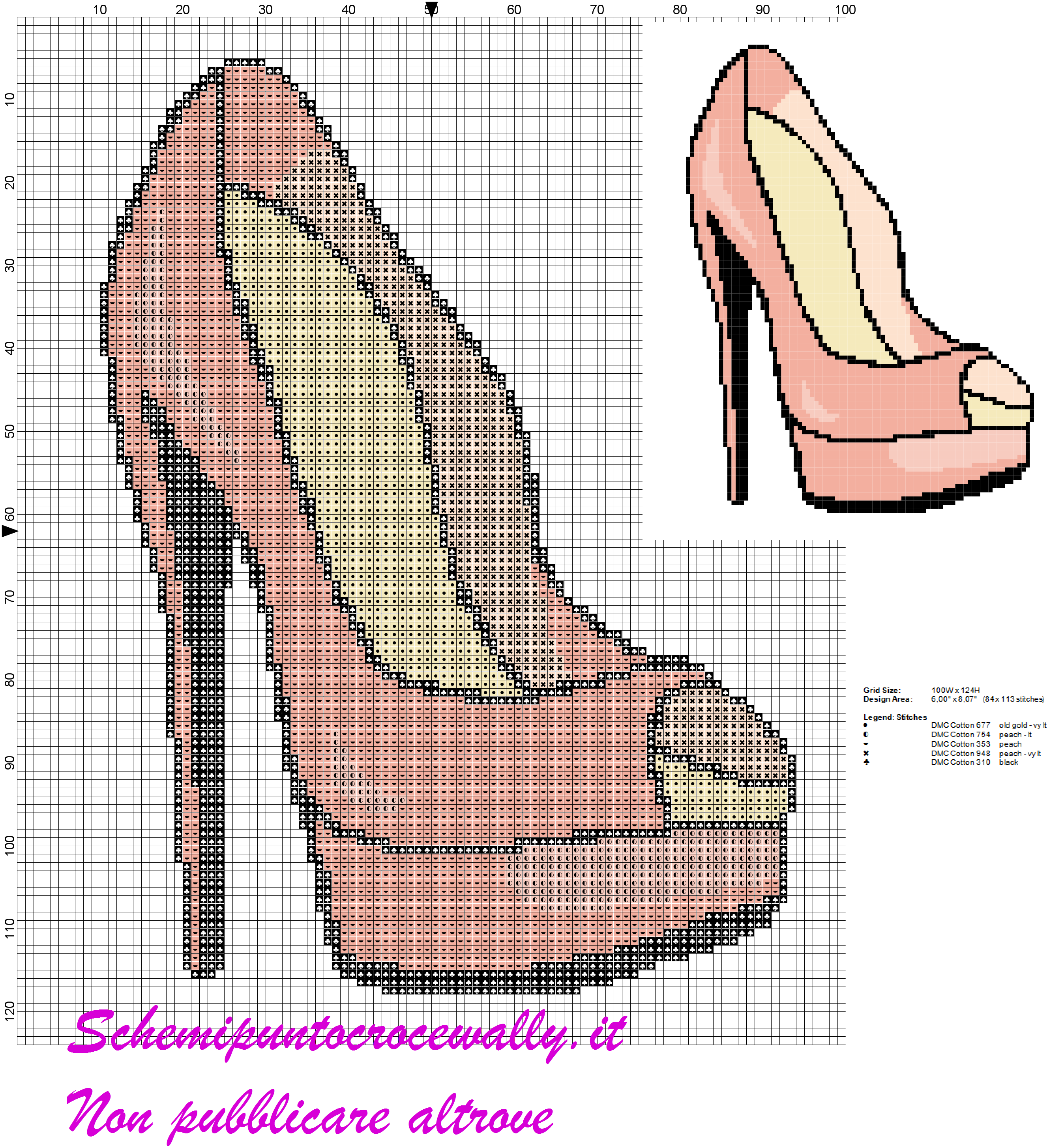 scarpa plateau donna con tacco a spillo
